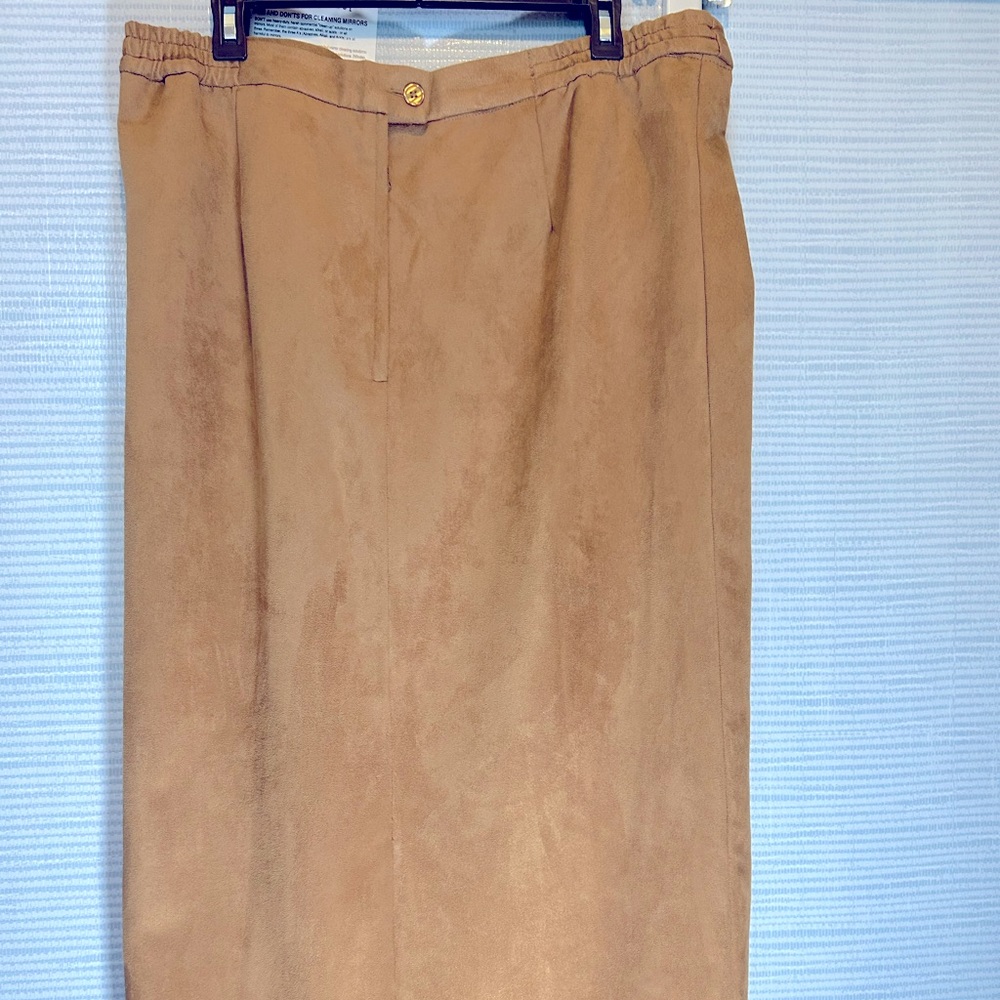 Stella Louise for KB tan suede skirt size 18W